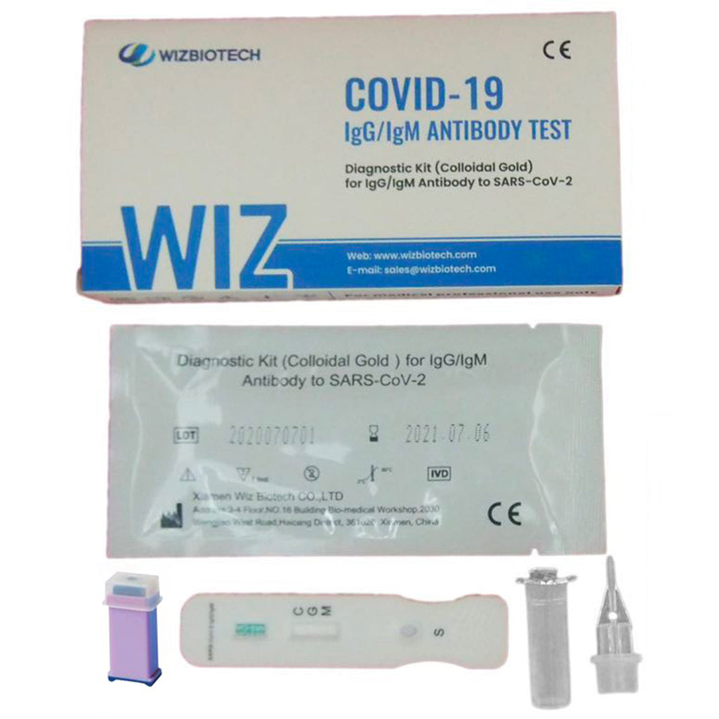 Kit test rapido anticorpi e virus SARS-Co-2 IN 10 MIN BOX 10 PZ